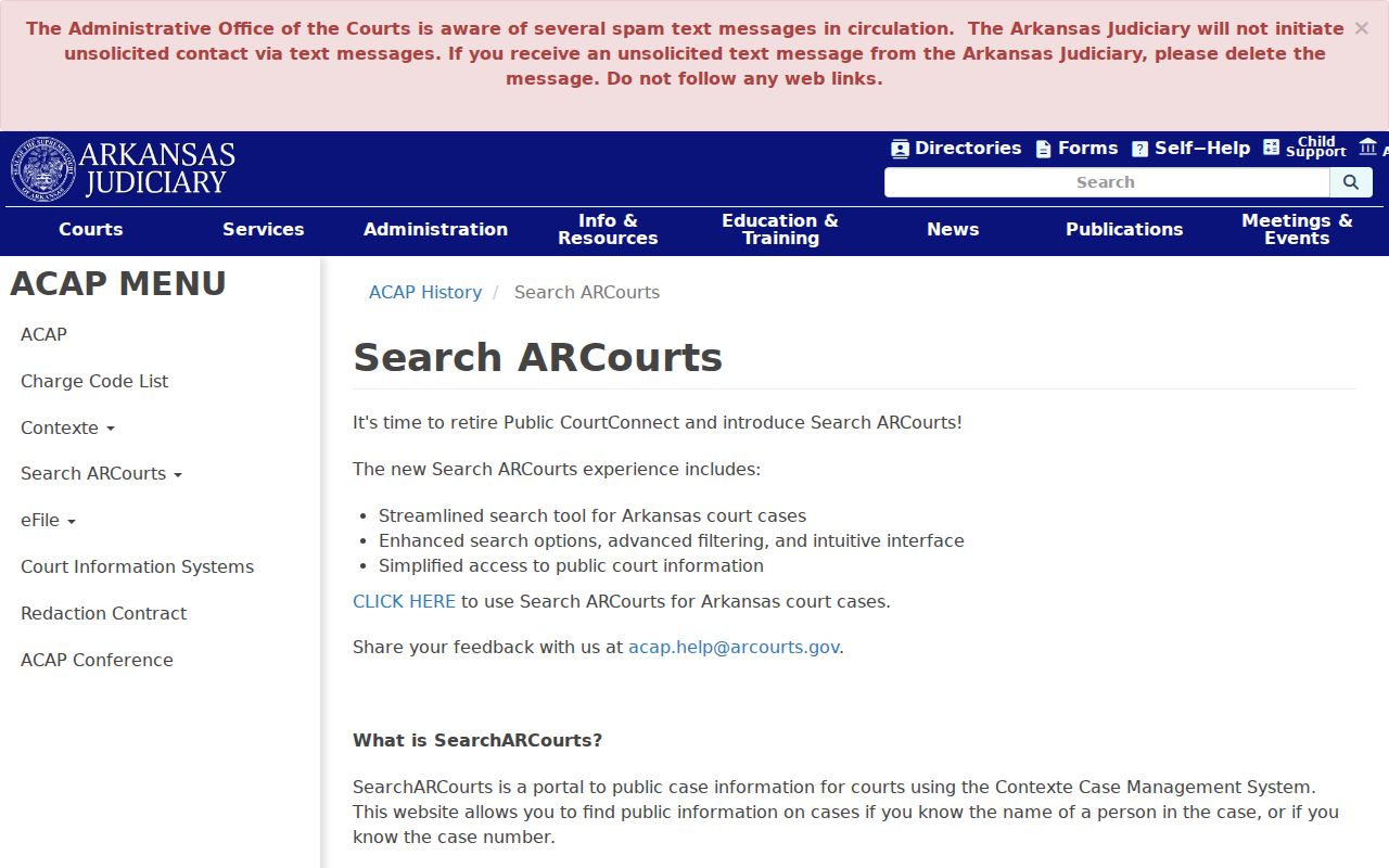 Benton County public records Search ARCourts court records information